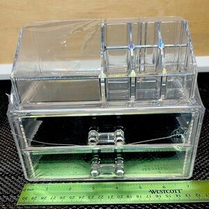Clear Cosmetic Makeup Make Up Display Organizer Acrylic Case Box Jewelry Storage